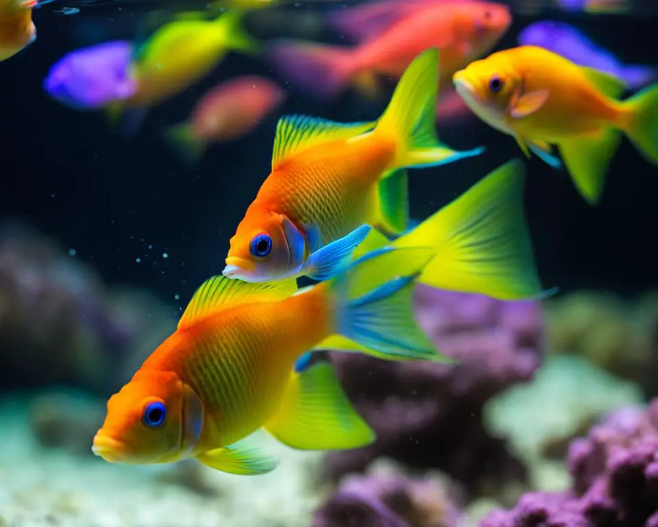 Reducing aggression in Glofish