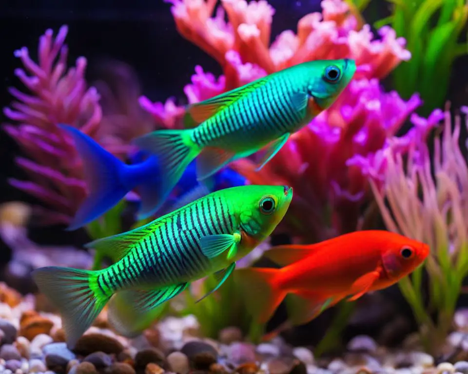 breeding glofish in aquarium